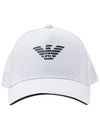 Eagle Logo Ball Cap White - EMPORIO ARMANI - BALAAN 3