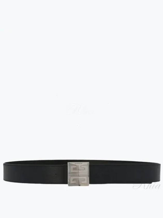 Men's 4G Logo Grain Leather Reversible Belt Black - GIVENCHY - BALAAN 2