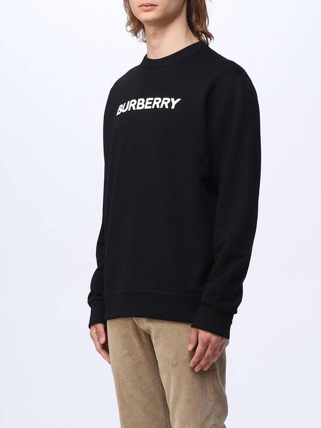 Front Logo Print Sweatshirt Black - BURBERRY - BALAAN 5