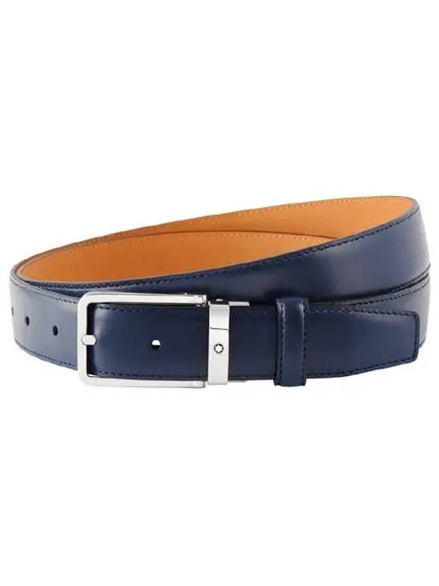 Pin Buckle Leather Belt Navy - MONTBLANC - BALAAN 2