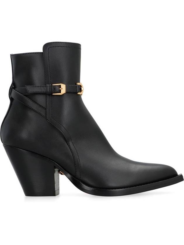 Versace Leather Ankle Boots - VERSACE - BALAAN 2