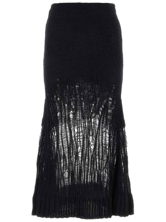 23 fw blend wool skirt WITH mesh effect C23WMJ01640001 B0650786950 - CHLOE - BALAAN 2