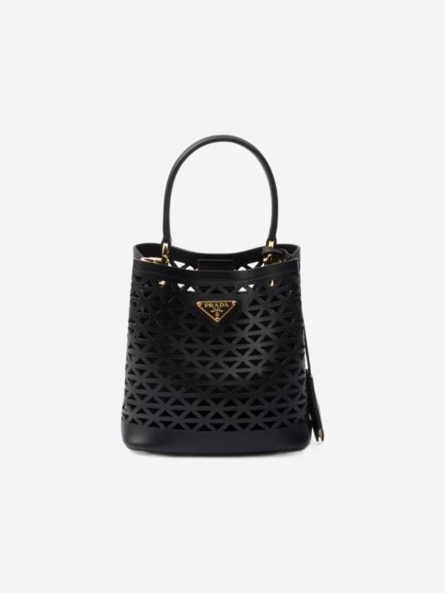 Panier Leather Mini Bag Black - PRADA - BALAAN 1