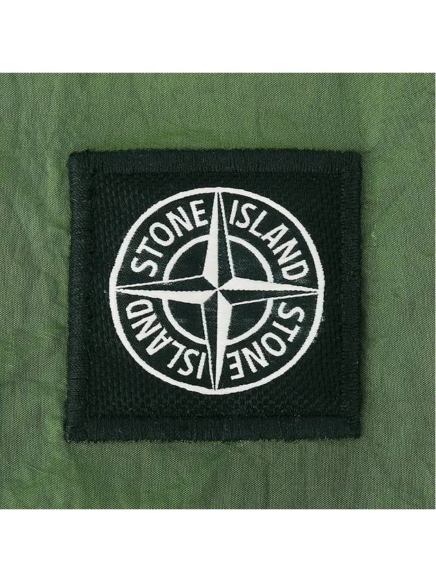 Men's Logo Patch Nylon Swim Shorts Sage Green - STONE ISLAND - BALAAN.