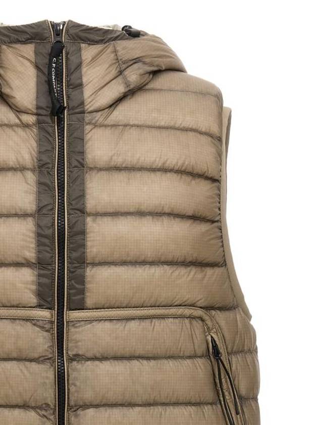 D.D. Shell Goggles Down Vest Beige - CP COMPANY - BALAAN 4