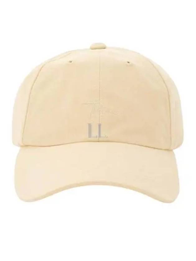 Embroidered Logo Cotton Ball Cap White - TOTEME - BALAAN 2