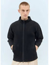 Pleated Zip Up Cardigan Black - ISSEY MIYAKE - BALAAN 2