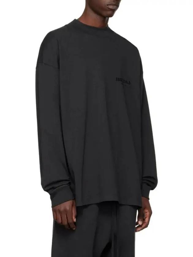 Stretch Rimo Black Long Sleeve T-Shirt Black - FEAR OF GOD ESSENTIALS - BALAAN 4