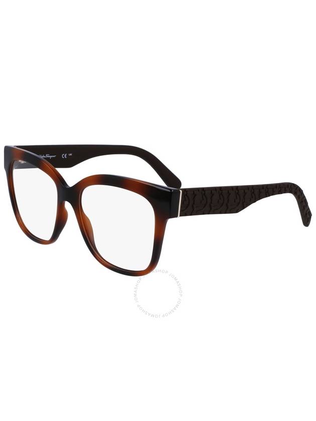 Women's Eyewear Square Frame Eyeglasses Tortoise - SALVATORE FERRAGAMO - BALAAN 1