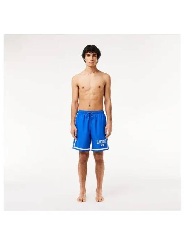 Men s Color Tipping Swimwear Blue - LACOSTE - BALAAN 1