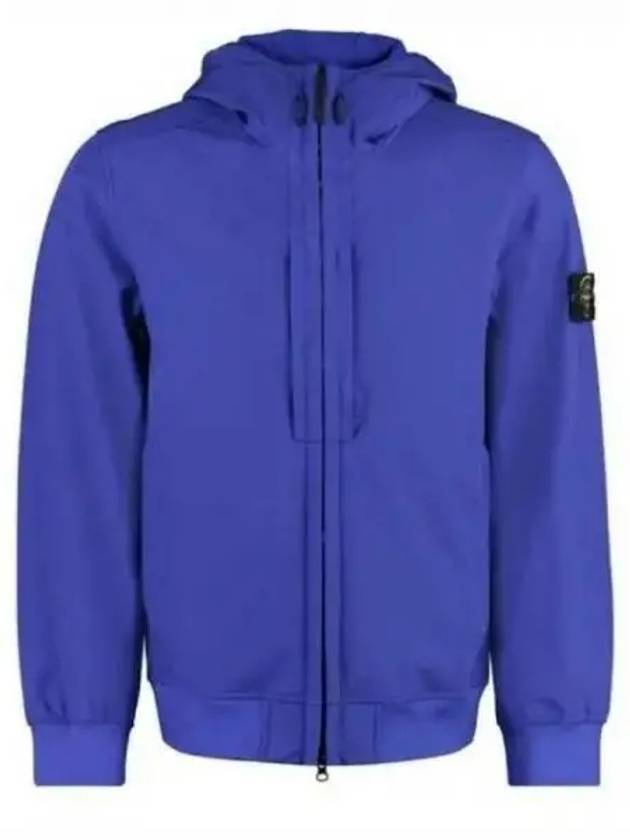 Soft Shell RE Dye Technology Hooded Jacket Blue - STONE ISLAND - BALAAN 2