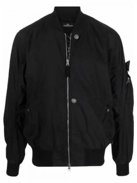 Men's Shadow Project Bomber Jacket Black - STONE ISLAND - BALAAN 2