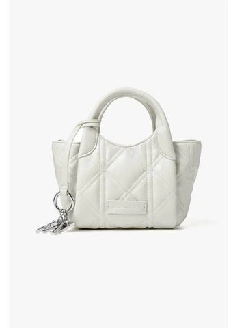 Women s Stitch Diamond Quilted Small Ivory - EMPORIO ARMANI - BALAAN 1