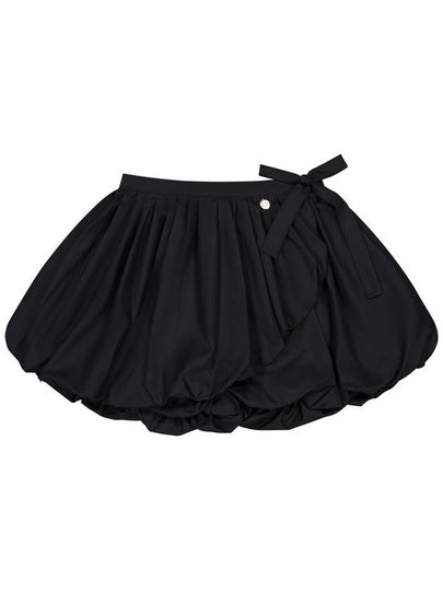 Balloon Mini Wrap A-Line Skirt Black - DON’T ASK MY PLAN - BALAAN 2