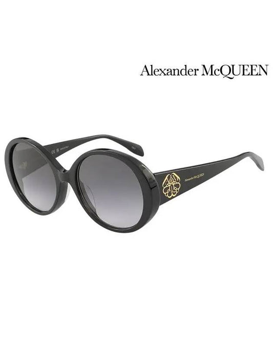 Sunglasses AM0285S 002 Round Acetate Women's - ALEXANDER MCQUEEN - BALAAN 2
