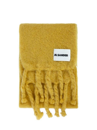 Logo Label Plain Muffler Yellow - JIL SANDER - BALAAN 2