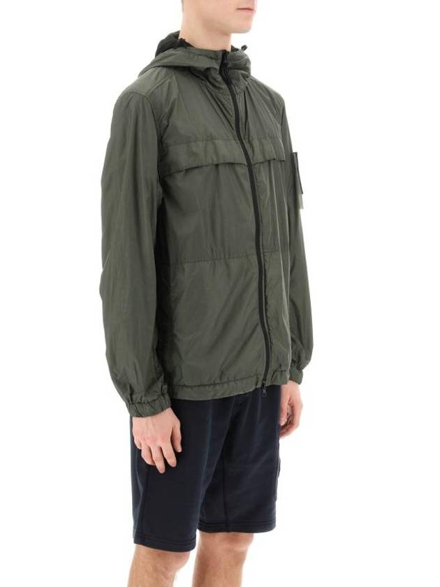 Crinkle Reps Hooded Jacket Dark Green - STONE ISLAND - BALAAN 3