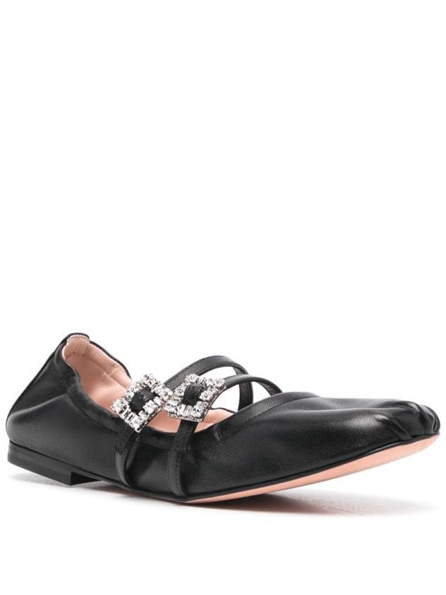 Mary Janes Leather Flat Black - ROGER VIVIER - BALAAN 4