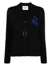 Karin Cotton Cardigan Blue Black - ISABEL MARANT - BALAAN 2