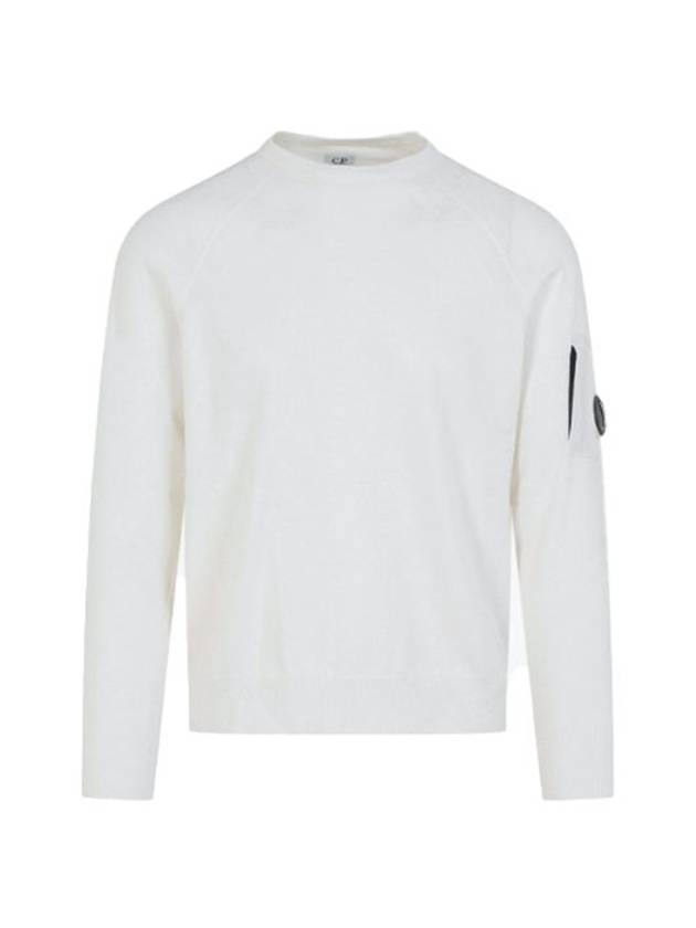 Cotton Crepe Knit Top White - CP COMPANY - BALAAN 3