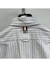 Pinstrip Oxford Long Sleeve Shirt Blue - THOM BROWNE - BALAAN 3