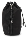 Re-Nylon Drawstring Pouch Black - PRADA - BALAAN 4