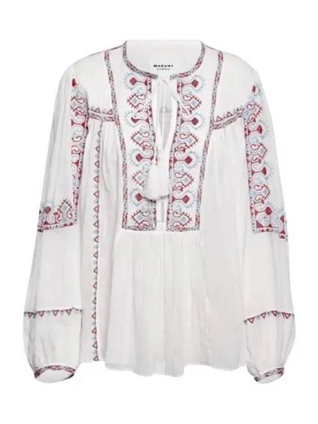 Kiledia Embroidery Blouse White - ISABEL MARANT - BALAAN 2