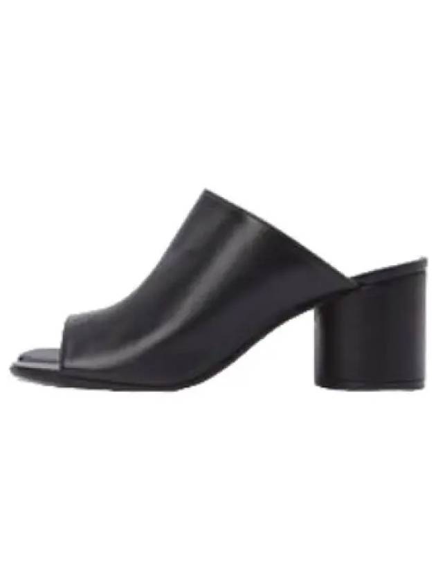 Tabi Lambskin Leather Mule Black Shoes - MAISON MARGIELA - BALAAN 1