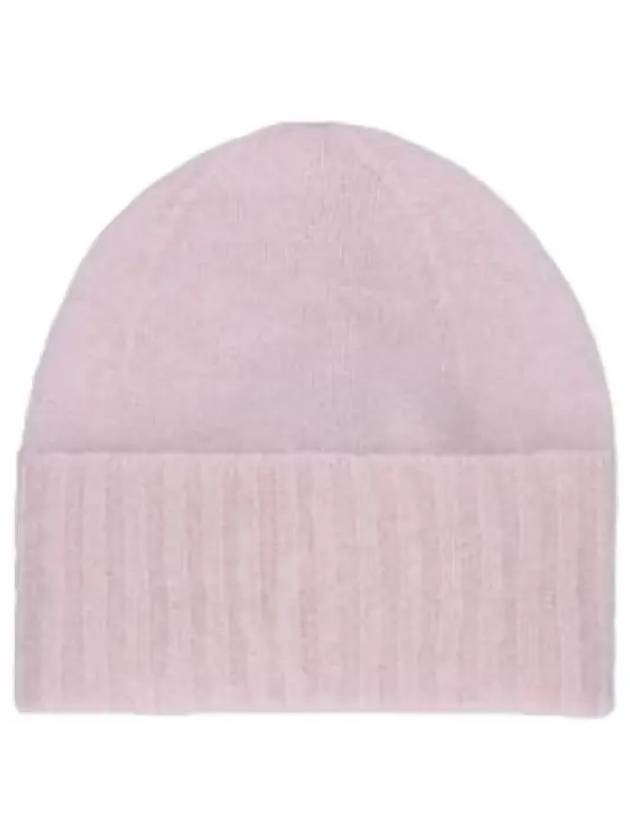 Brushed Super Kid Mohair Knit Beanie Light Pink Hat - AURALEE - BALAAN 1