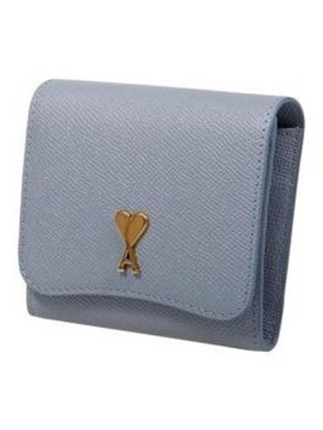 De Coeur Compact Half Wallet Clay Blue - AMI - BALAAN 3