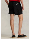 Embroidery Pony Logo Swim Shorts Black - POLO RALPH LAUREN - BALAAN 3