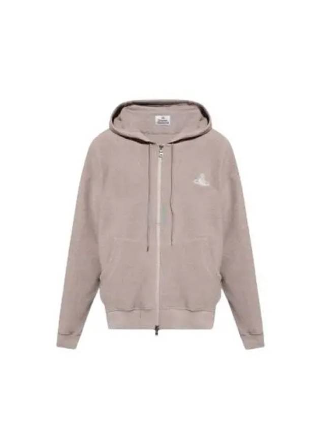 ORB Logo Organic Cotton Zip-Up Hoodie Grey Mink - VIVIENNE WESTWOOD - BALAAN 2