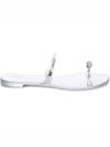 24SS Ring Strap Flat Sandals Silver I700000 073 - GIUSEPPE ZANOTTI - BALAAN 2