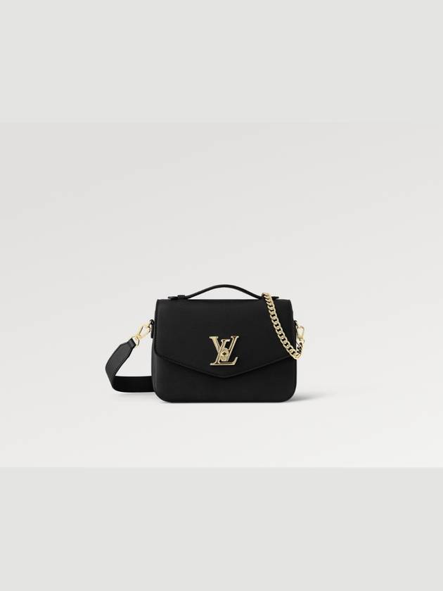 Oxford Lockme Leather Shoulder Bag Black - LOUIS VUITTON - BALAAN 2