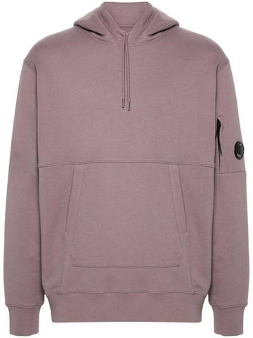 Diagonal Raised Fleece Lens Hoodie Purple - CP COMPANY - BALAAN 1