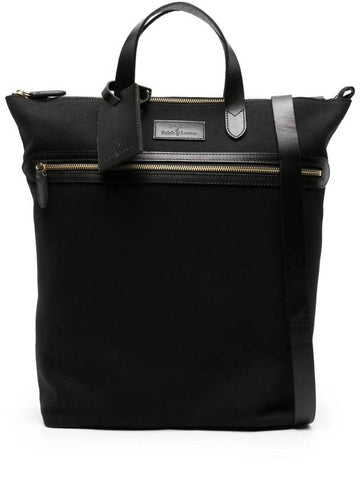 Logo Patch Tote Bag Black - POLO RALPH LAUREN - BALAAN 1