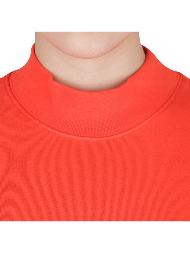 Milan Brushed Logo Midi Dress Orange - MSGM - BALAAN 6