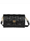 GG Matelasse Small Leather Cross Bag Black - GUCCI - BALAAN 2