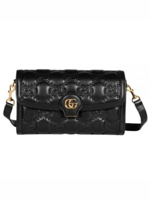 GG Matelasse Small Leather Cross Bag Black - GUCCI - BALAAN 2