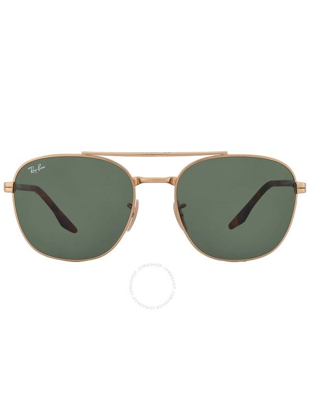 Ray Ban Green Square Unisex Sunglasses RB3688 001/31 58 - RAY-BAN - BALAAN 1