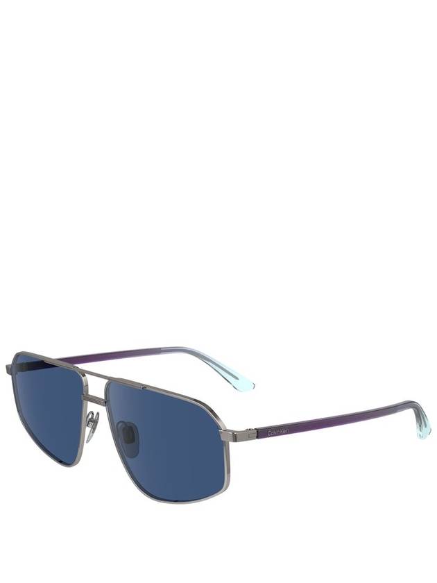 sunglasses CK23126S 014 silver - CALVIN KLEIN - BALAAN 4