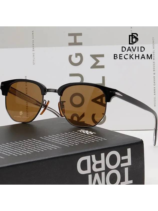 Sunglasses DB1002S 8072M Brown Gold Frame - DAVID BECKHAM - BALAAN 2