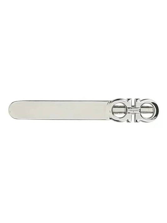 Gancini Tie Pin Silver - SALVATORE FERRAGAMO - BALAAN 1