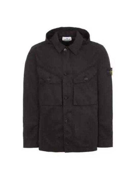 Bio Raso Light Cover Hooded Jacket Black - STONE ISLAND - BALAAN 2