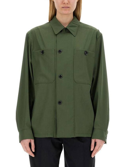 Long Sleeve Shirt JA1046 LF1210 GR627 SMOKY GREEN - LEMAIRE - BALAAN 2