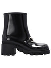 Women's Horsebit Ankle Chelsea Boots Black - GUCCI - BALAAN 4