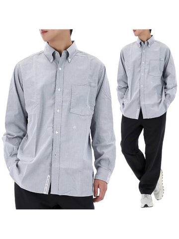 Button Down Wind Shirt SUGF350E GRAYISH NAVY - NANAMICA - BALAAN 1