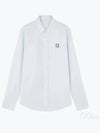 Contour Fox Head Casual Long Sleeve Shirt Blue - MAISON KITSUNE - BALAAN 2