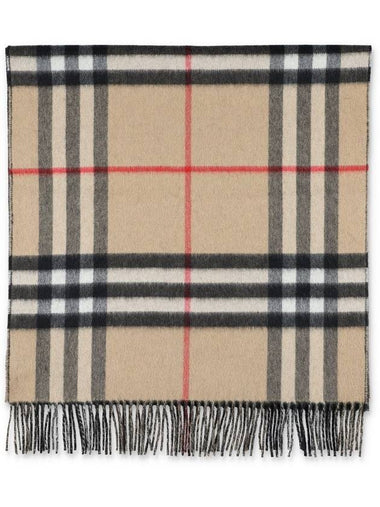 Check Reversible Cashmere Muffler Archive Beige - BURBERRY - BALAAN 1