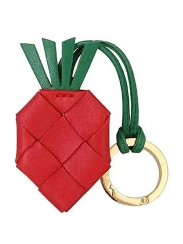 Strawberry leather key holder 271773 - BOTTEGA VENETA - BALAAN 1